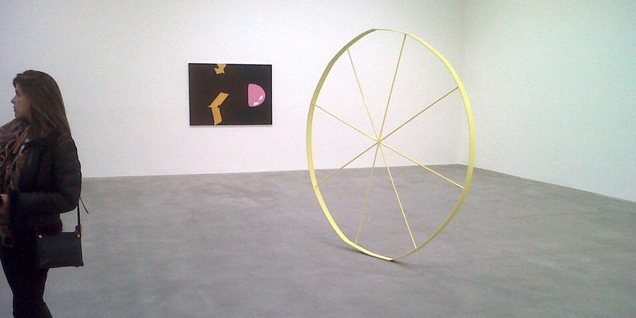 Gary Hume's "Wonky Wheel" at Matthew Marks