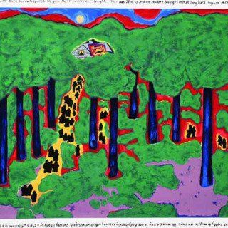 Faith Ringgold, Coming to Jones Road Under a Blood Red Sky #5