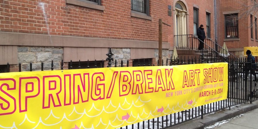 The entrance to the Spring/Break art fair