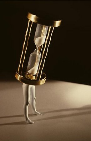 Walking Hourglass (Color), 1989