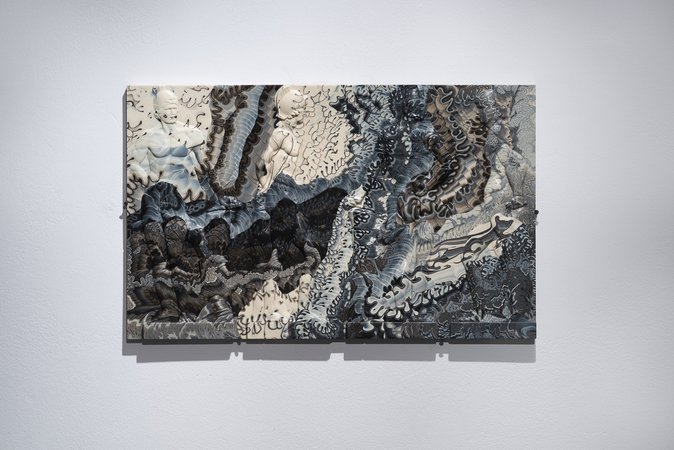 panels from Mars , 2015; Yuanmingyuan Column , 2015; Hunter & Dog , 2015