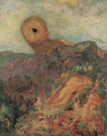 THE CYCLOPS. Odilon Redon France, Symbolism, c. 1899 Kröller-Müller Museum, Otterlo, Netherlands