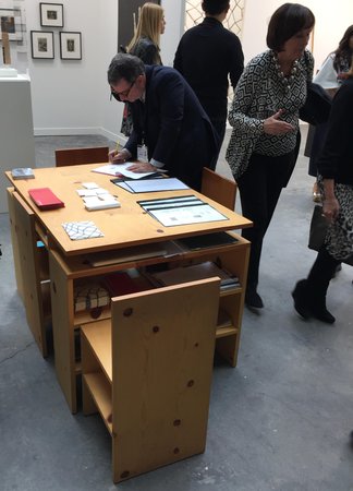 Peter Freeman Judd table at FIAC