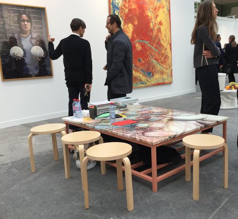 Urs Fischer table at Sadie Coles