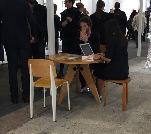 Desk at Matthew Marks FIAC