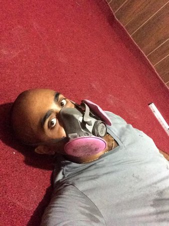 Ajay Kurian wearing a mask