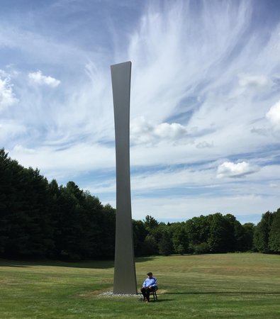 seated with sculpture