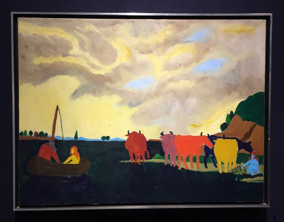 Bob Thompson five cows Donald Morris Gallery