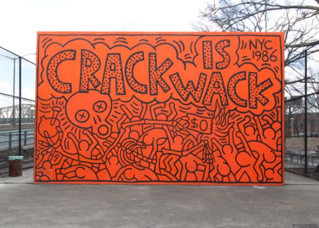 keith haring crack is wack harlem