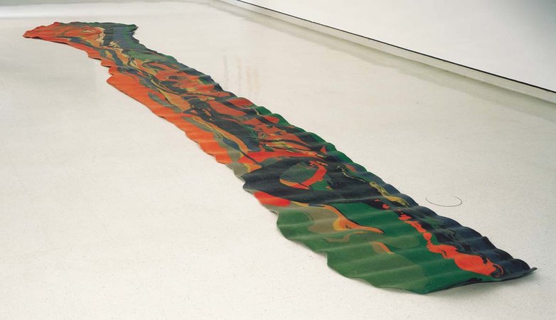 Lynda Benglis's Fallen Painting, 1968