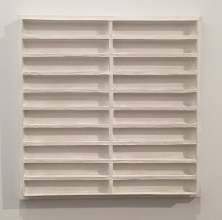 Jan Schoonhoven R72-38 1972 latex paint paper cardboard and wood David Zwirner