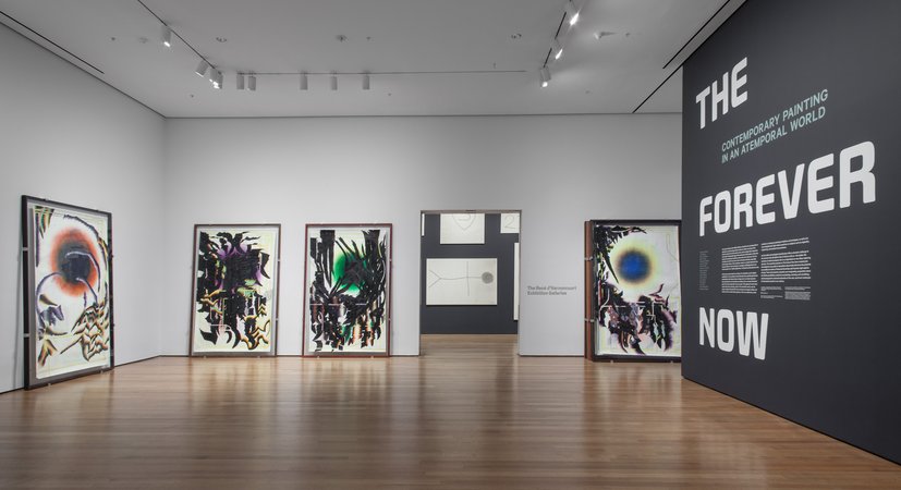 Installation view of "The Forever Now: Contemporary Painting in an Atemporal