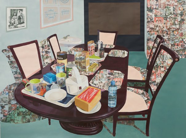 Njideka Akunyili Crosby, Tea Time in New Haven, Enugu, 2013