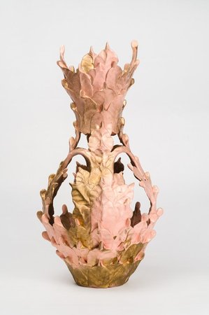 Eugene von Bruenchenhein, Untitled (Pink and Gold Vessel), n.d.