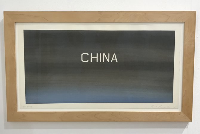 ED RUSCHA CHINA, 1984