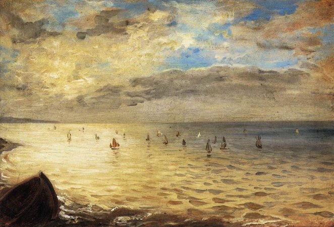 Eugene Delacroix, The Sea from the Heights of Dieppe, 1852