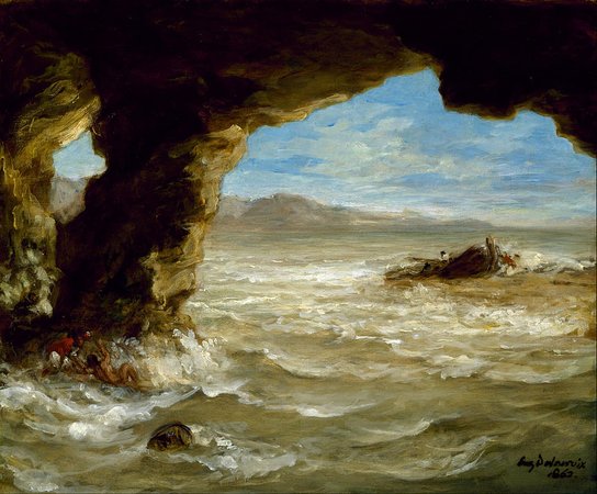 Eugene Delacroix, Shipwreck on the Coast, 1862