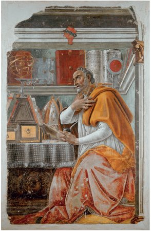SAINT AUGUSTINE IN HIS CELL, 1480