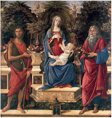 VIRGIN AND CHILD ENTHRONED, 1484–85