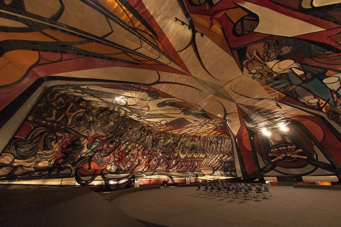 David Alfaro Siqueiros, Polyforum Siqueiros, 1960-1971 (interior)