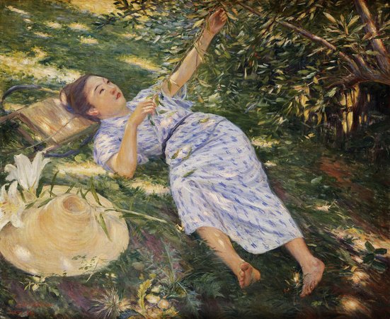 Kuroda Seiki, Under the Trees, 1897