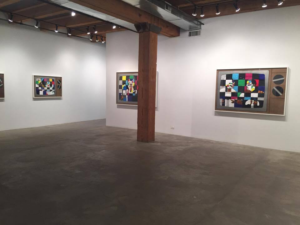 Installation view of "Tell Me Something Good" by Derrick Adams