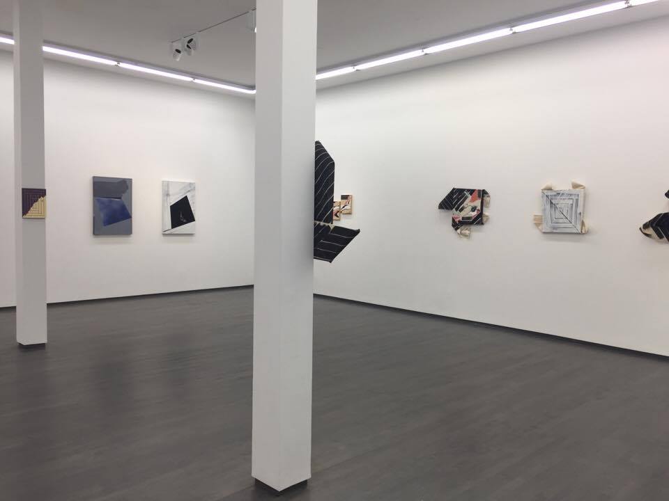Installation view of "Unreliable Narrator" by Patrick Chamberlain, on view at Kavi Gupta's