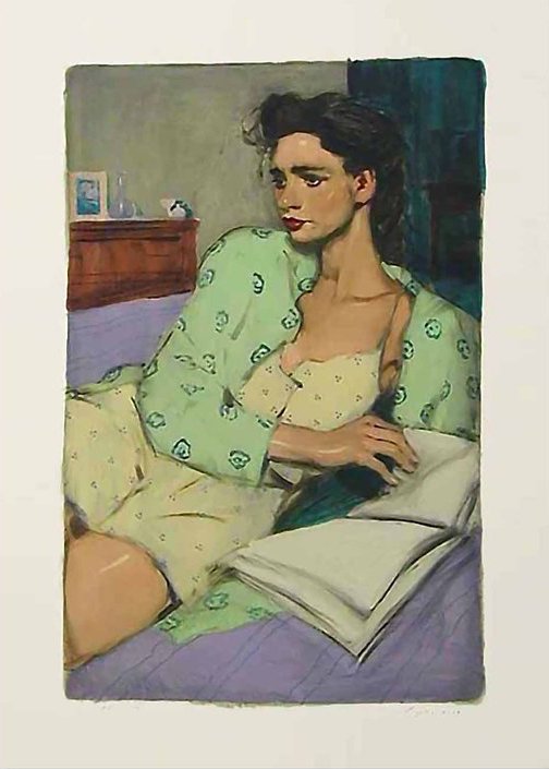 Reading in Bed, 2001