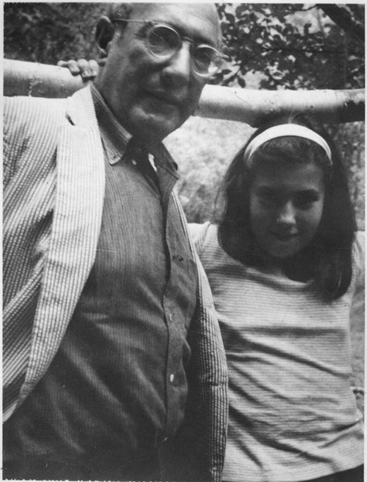 Kate Rothko Prizel with her father Mark Rothko
