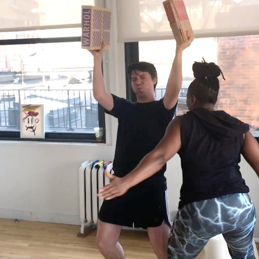This Artist Hired A Personal Trainer to Whoop His Butt in the Studio—Watch the Work-Out Video, It's Weird