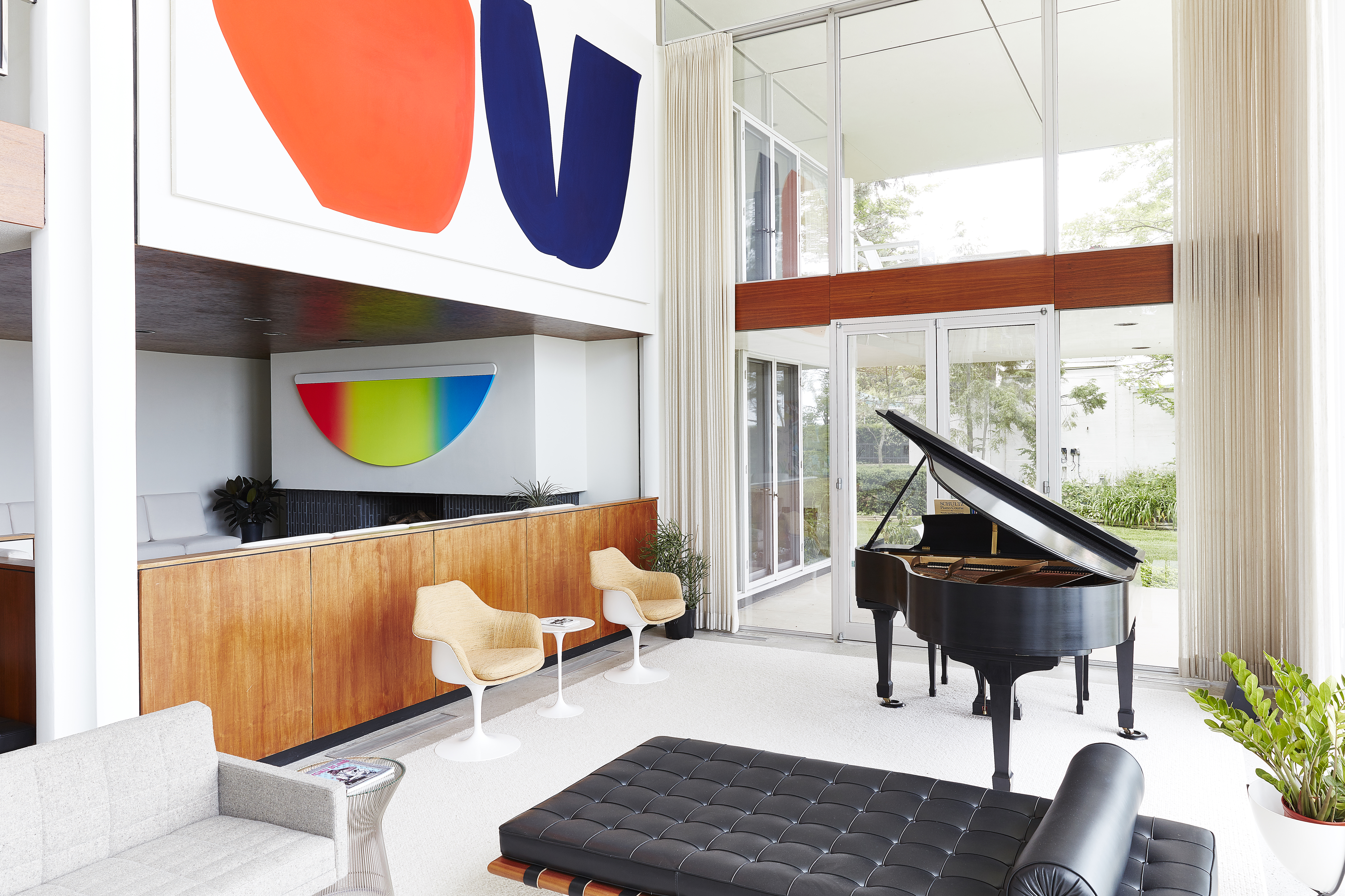 Inside the Curis's home. Works by Greg Bogin and Paul Kremer. Photo: Peter Lustyk. Courtes