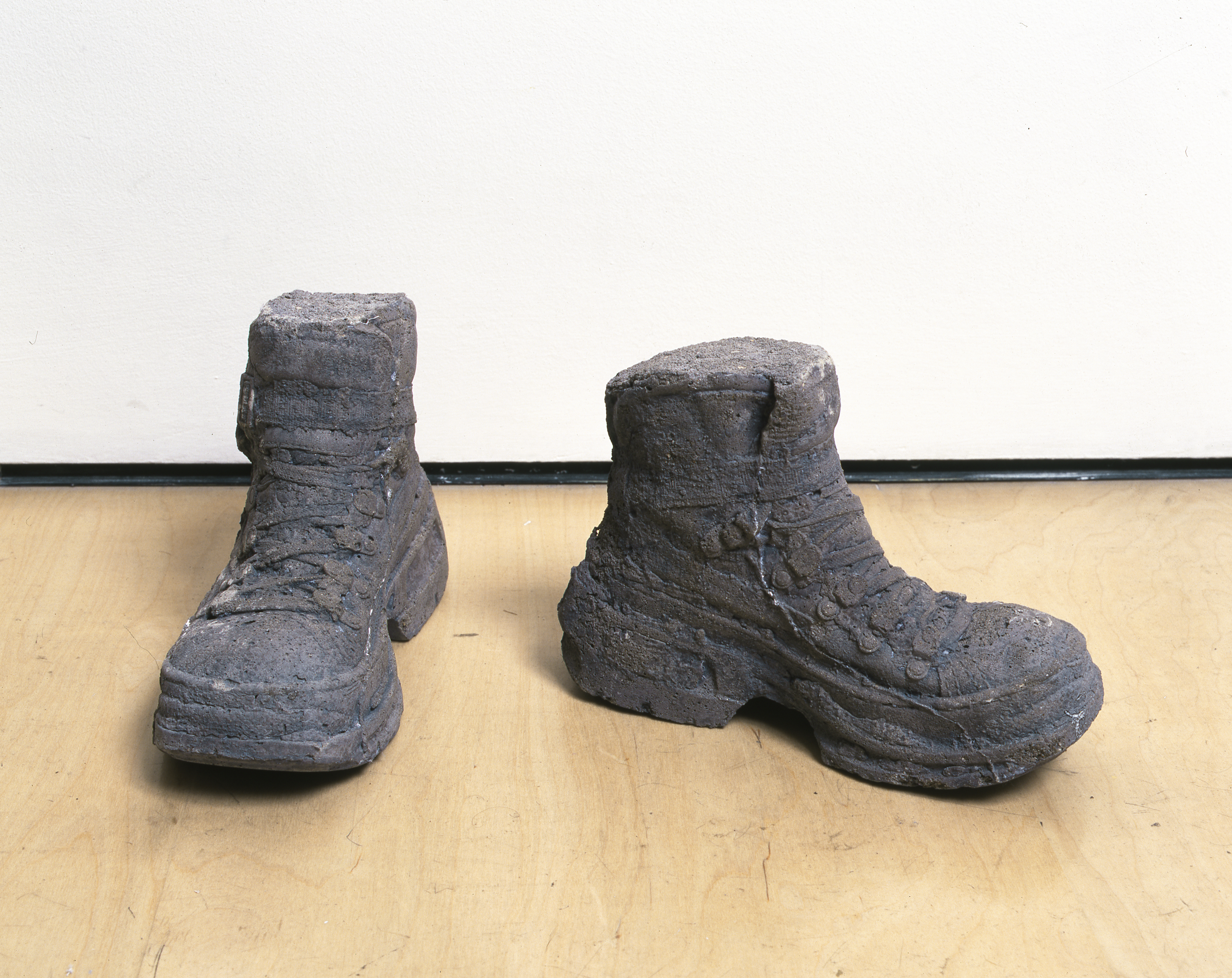 Sarah Lucas, Concrete Boots 98–99, 1999. Cast concrete, 7 5/8 x 5 1/8 x 11 in (19.4 x 13 x