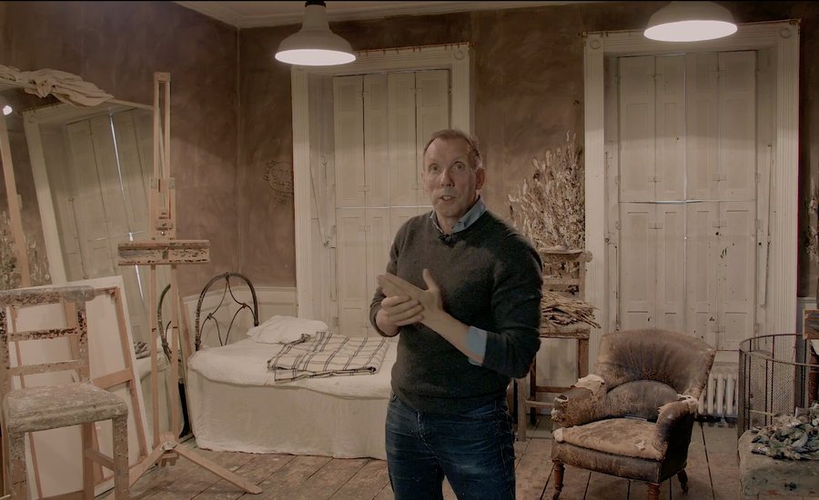Video: A Look Inside Lucian Freud's Painting Studios