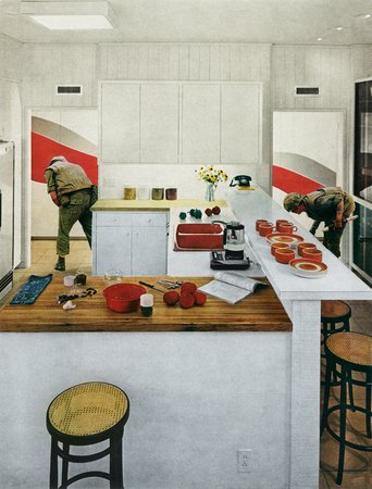 Red Stripe Kitchen
