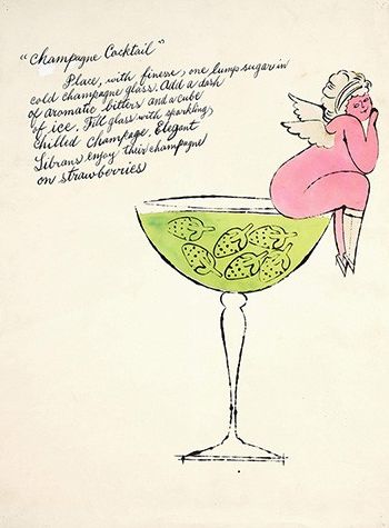 Horoscopes for the Cocktail Hour ("Champagne Cocktail") c. 1961. Image via Pinterest.