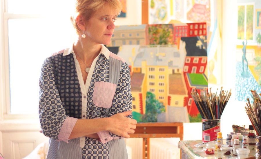 In the Studio with Artist Roxa Smith & Her Colorful Interiors