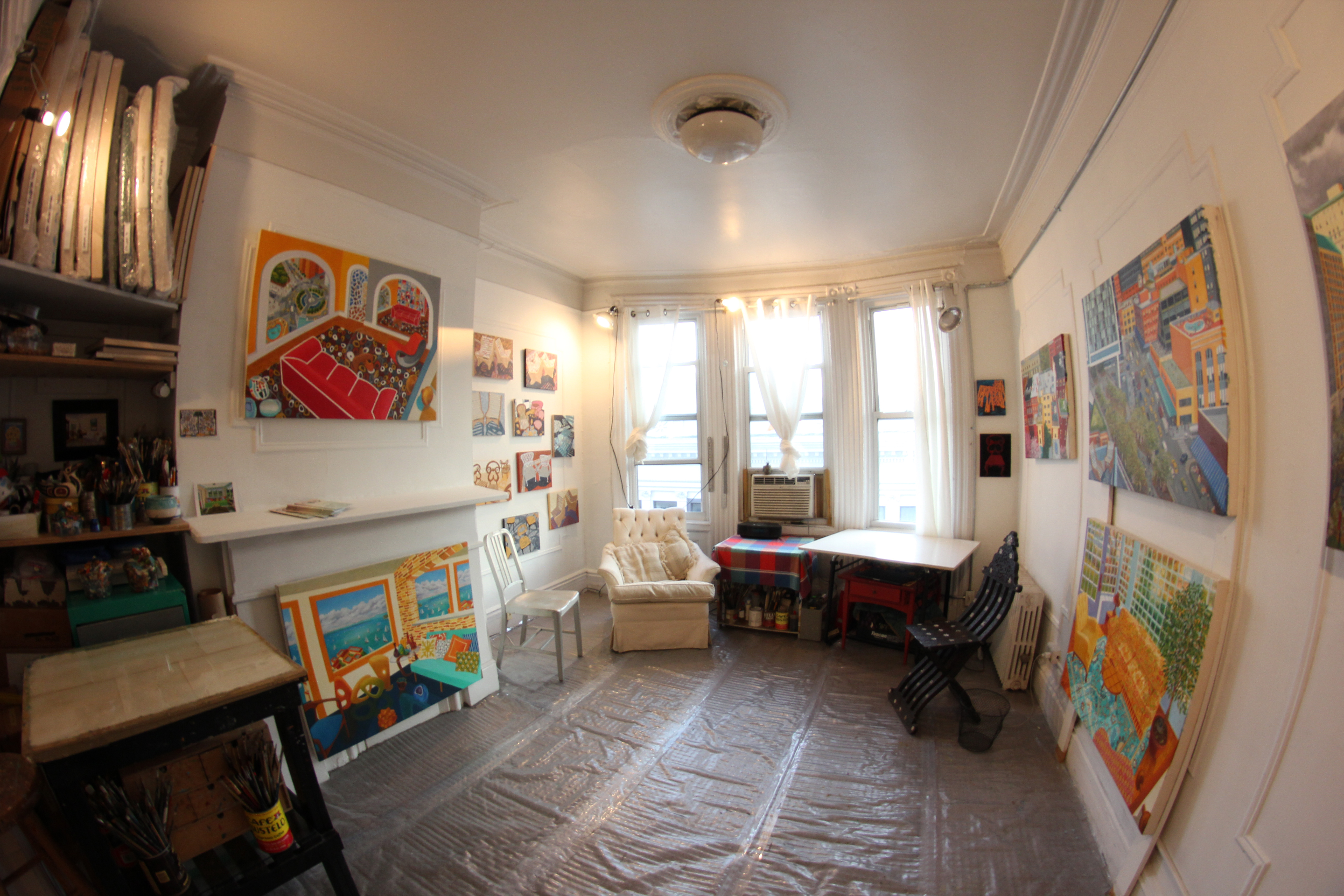 Roxa Smith's studio. Image courtesy of the artist.