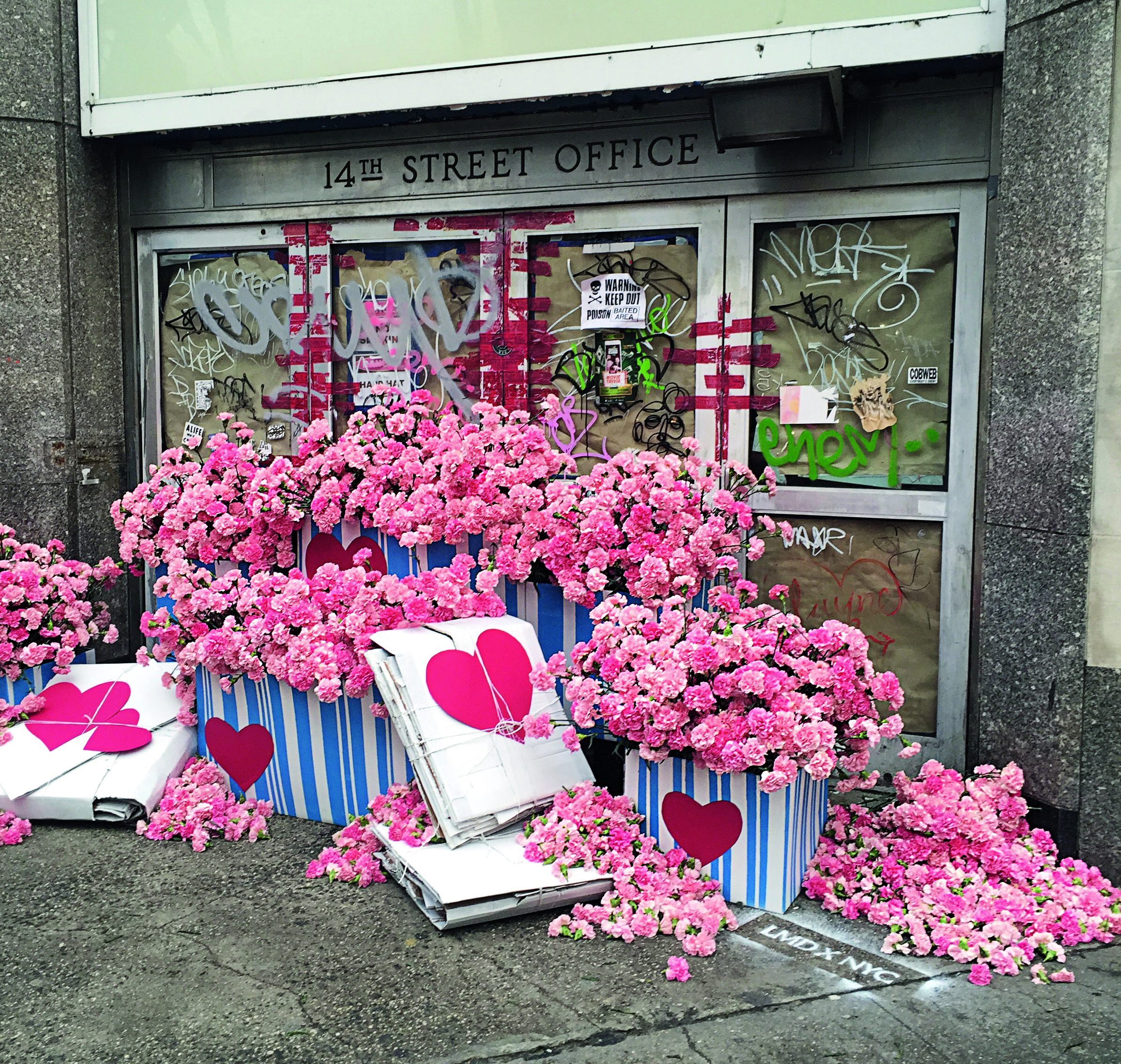 Lewis Miller, New York: Abandoned Post Office Flower Flash™, Greenwich Village, NYC. Pictu