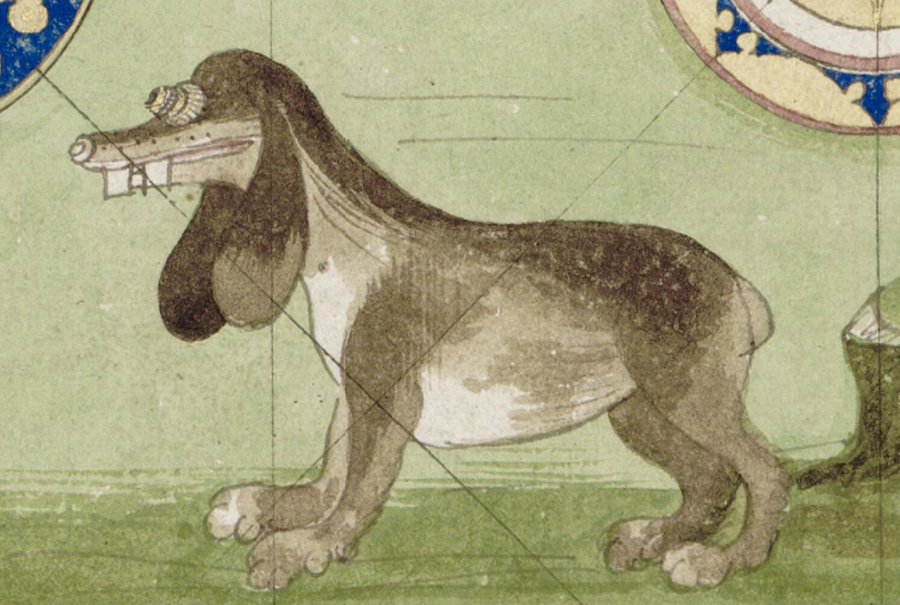 medieval dog art