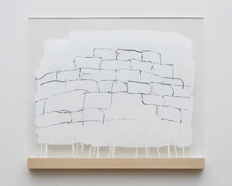 Drawing Paper (Bricks); 2019, acrylic painting on board, available on Artspace now for $13