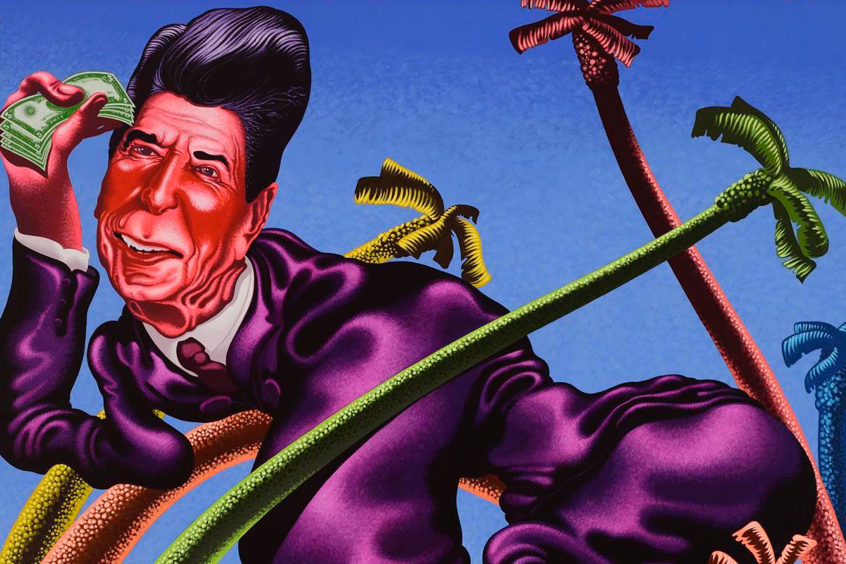 Ronald Reagan in Grenada, 1984 - Peter Saul