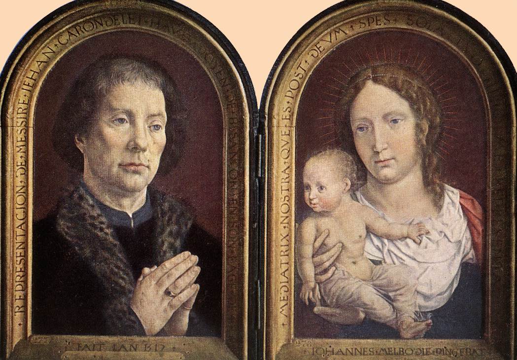 Jean Gossaert - Diptych of Jean Carondelet”, 1517