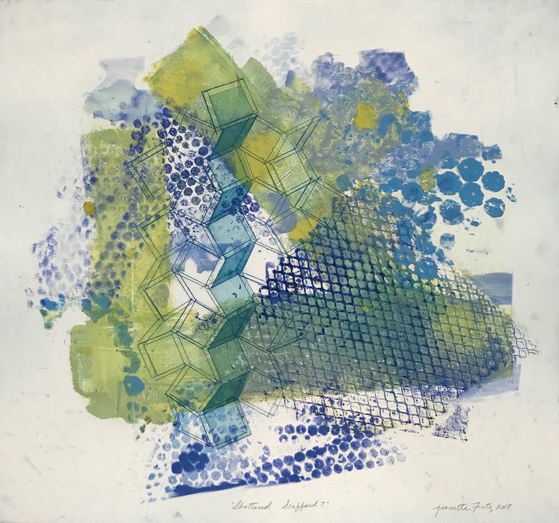 Monoprint, 22" x 24", available now for $2,250