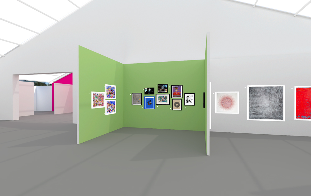 The Artspace and Phaidon booth at UNTITLED, ART Online