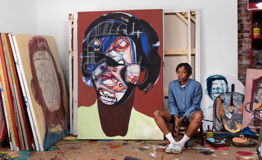 Genesis Tramaine photographed in her studio with Black Woman University by Lance Brewer Ju
