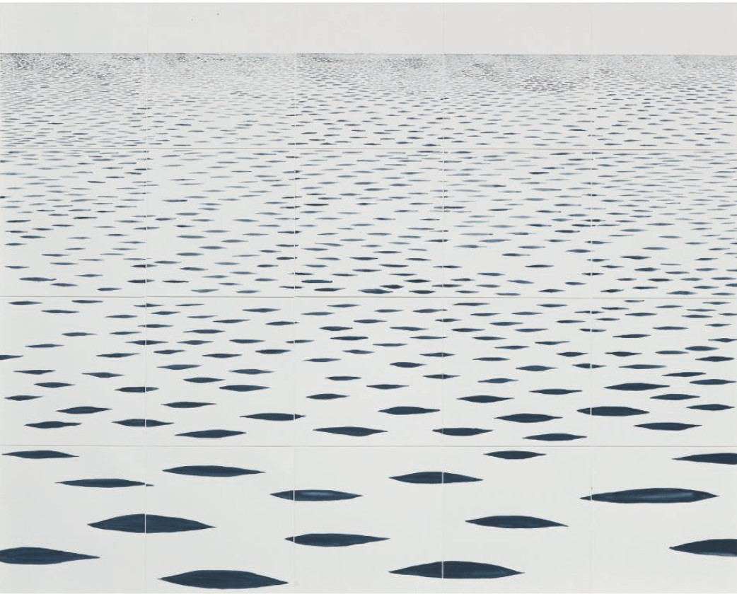 Sea Mark (Payne's Grey), 2015, by Tania Kovats