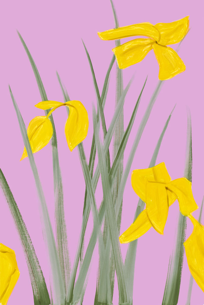 Alex Katz -Yellow Flowers 3