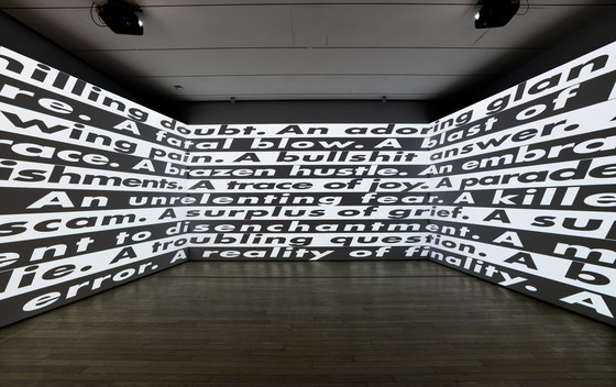 Installation photograph, Barbara Kruger: Thinking of You. I Mean Me. I Mean You., Los Ange