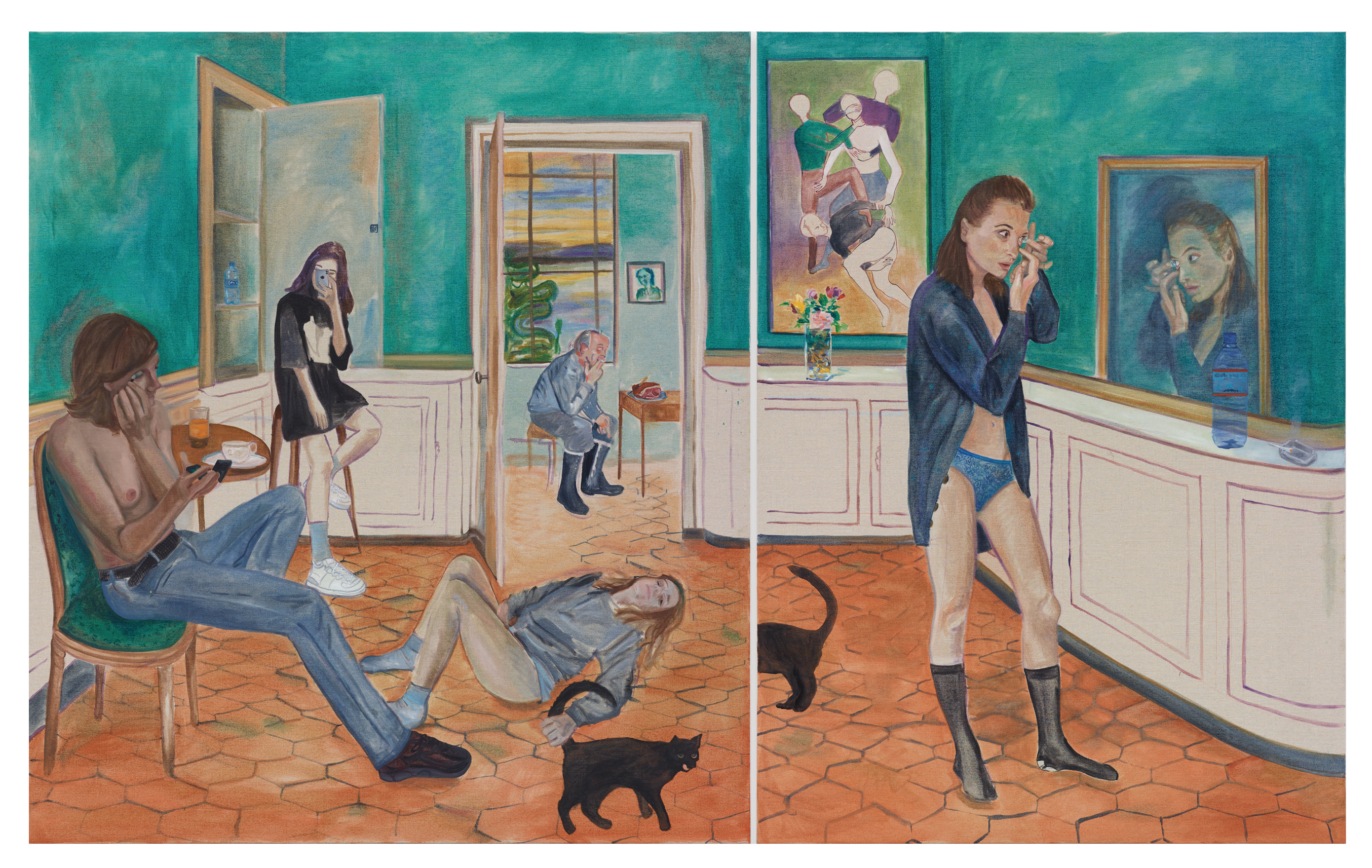 Jill Mulleady – Interior, 2019, courtesy of the artist, Fitzpatrick Gallery,
