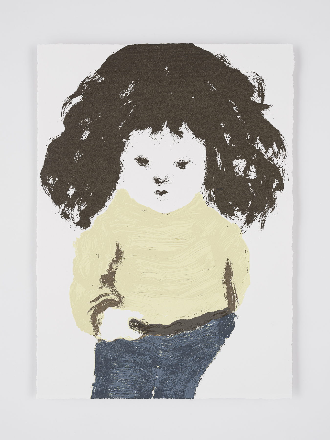 Sanya Kantarovsky - Little Vera, 2022. 15 3/8 x 11 inches (paper size) 6-color